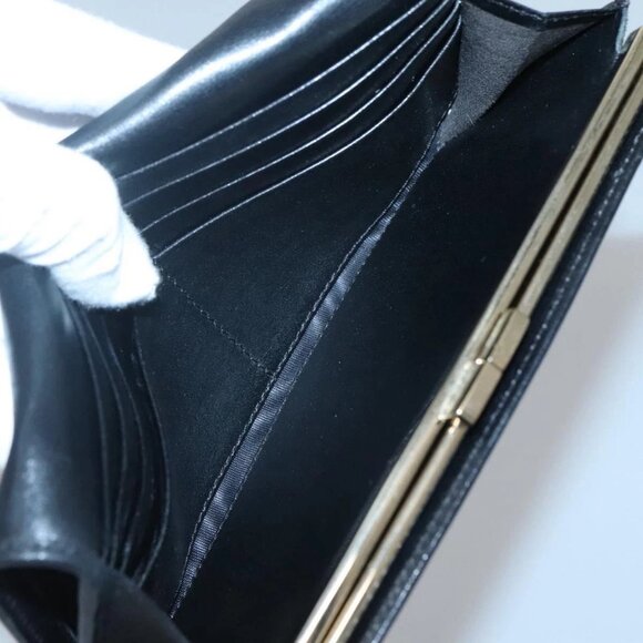 FENDI Zucchino Canvas Long Wallet Black Auth bs25132 - Picture 13 of 16